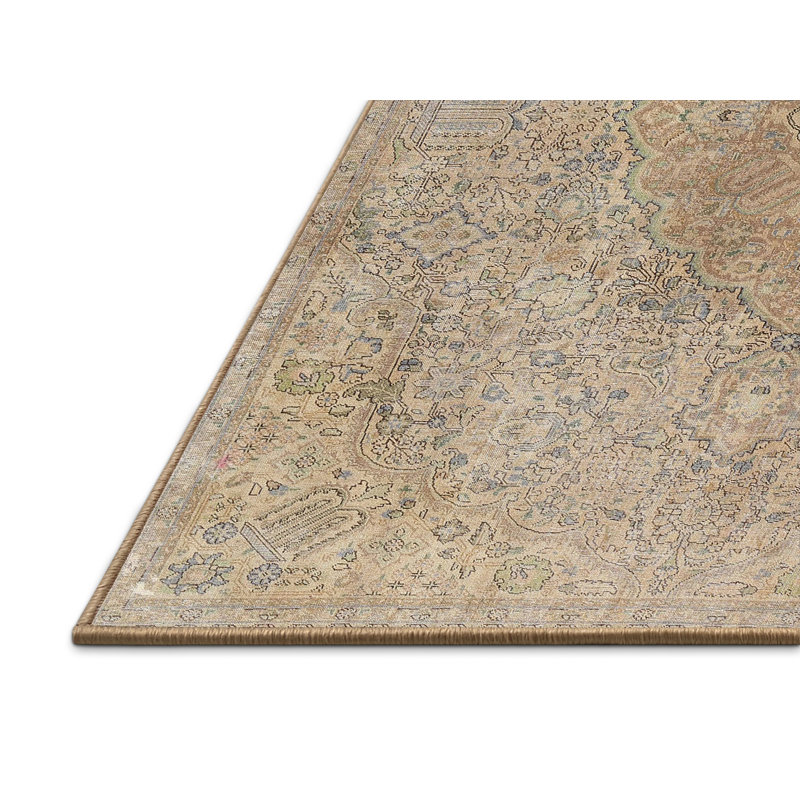 Tapis traditionnel gris / beige Rimma, Rectangle 5 pi x 7 pi