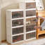 Boîte à chaussures pliante empilable 1Pc - Armoire de rangement à installation gratuite - Organisateur de bas en plastique pliable (3 couches)