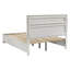Ensemble de chambre à coucher Isadora blanc Queen 3 pièces avec tête de lit à panneaux, commode et table de chevet