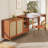 360° Expandable Rotating Bar Table With Storage Cabinet