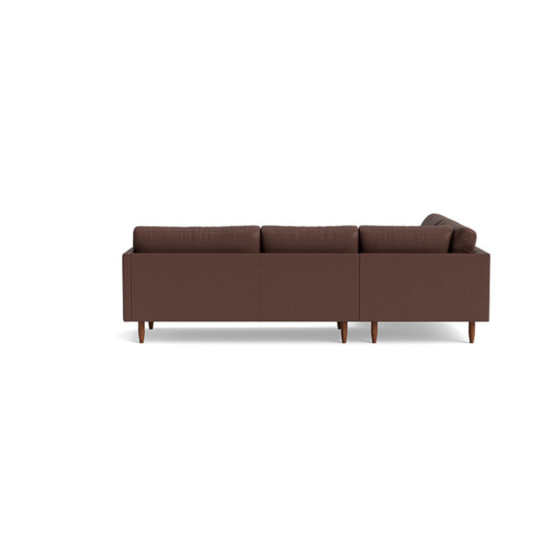 Skinny Fat Sectional, Left Hand Facing, Leather - Deep Blue