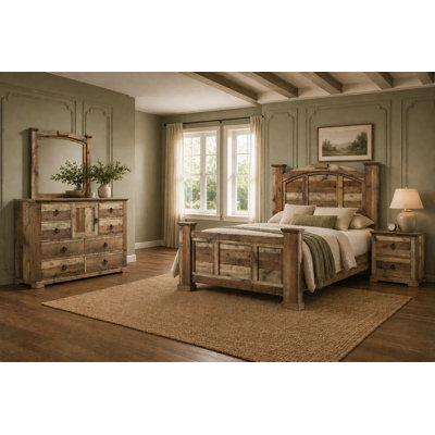 Ensemble de chambre à coucher Rustic