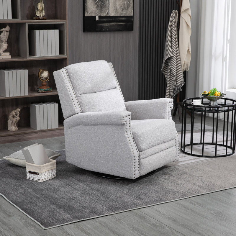 Chaise de loisir pivotante à 360 degrés, Gris
