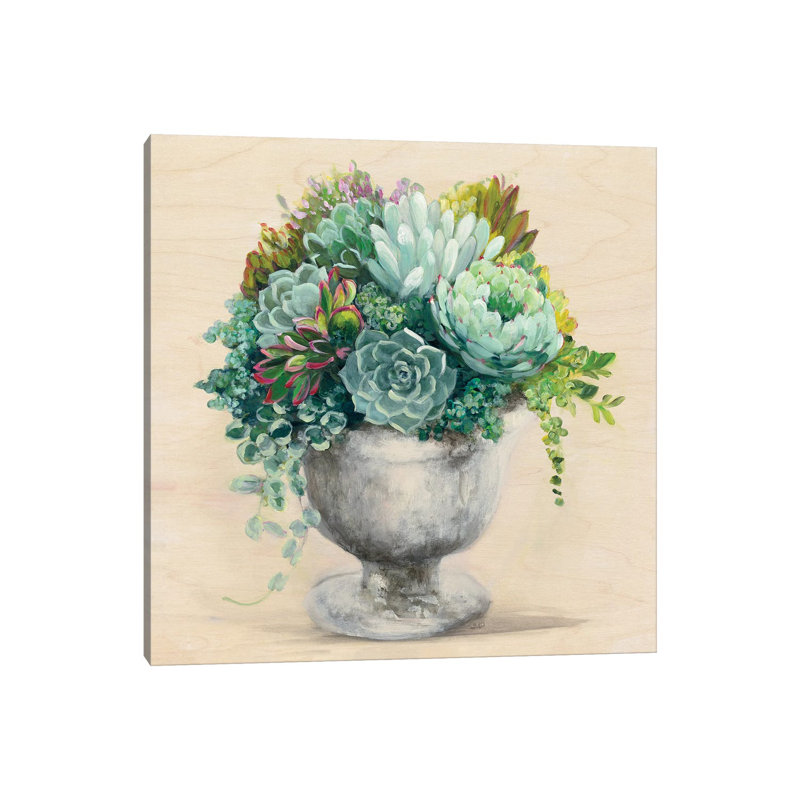 Festive Succulents I by Julia Purinton - Wrapped Canvas Painting, 45.72 cm H x 45.72 cm W