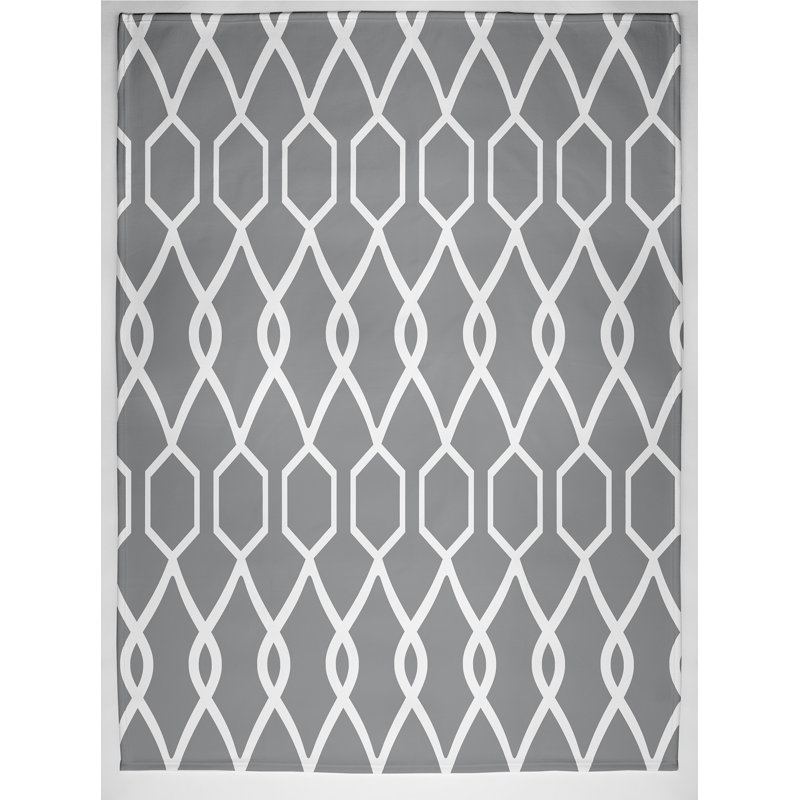 Schuyler Geometric Blanket, Grey