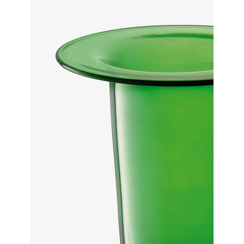 Victoria Glass Candle Holder, 10.24" H x 9.72" W x 9.72" D, Fern Green