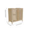 Armoire de rangement de grande capacité en bambou avec tiroirs, étagère en bambou massif naturel pour serviettes et cosmétiques, organisateur de salle de bain écologique