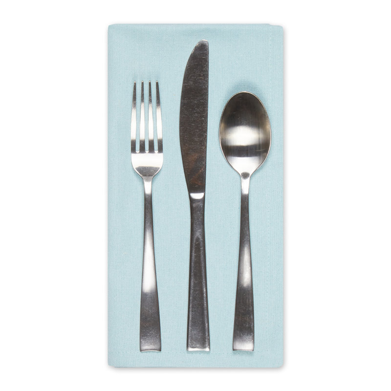 Reisman 100% Cotton Square Napkin, Blue