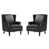 Black Faux Leather