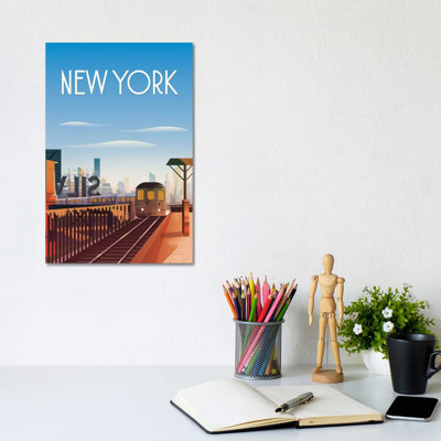 New York City 1 Piece Wrapped Canvas Wall Art