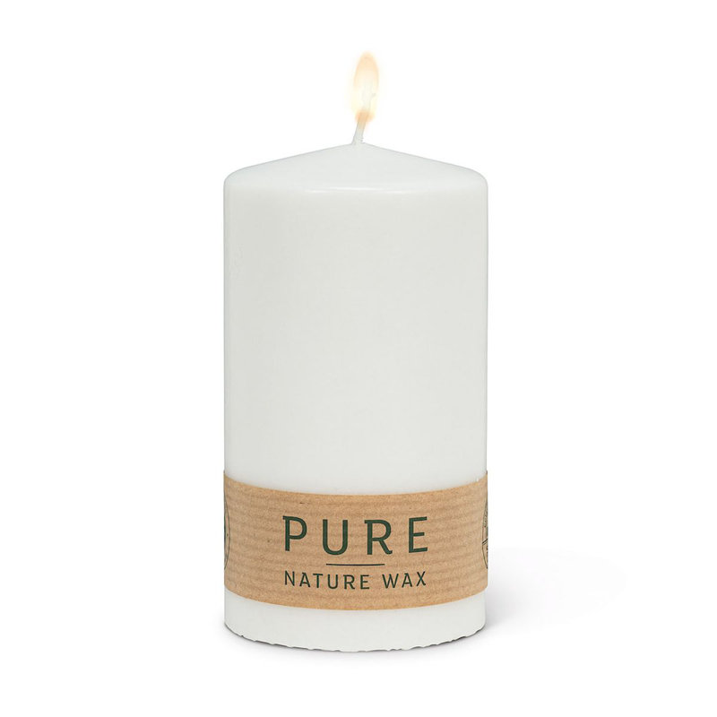 Unscented Pillar Candle, 5" H x 2.75" W x 2.75" D