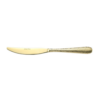 The Champagne Avalon Collection Stainless Steel (18/10) Wood Stainless Steel Dinner Knife Flatware
