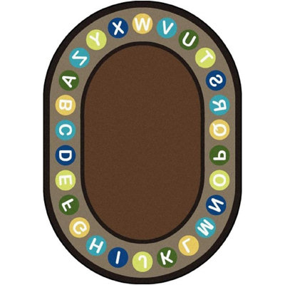 Diontray Kid Essentials Alphabet Spots Area Rug