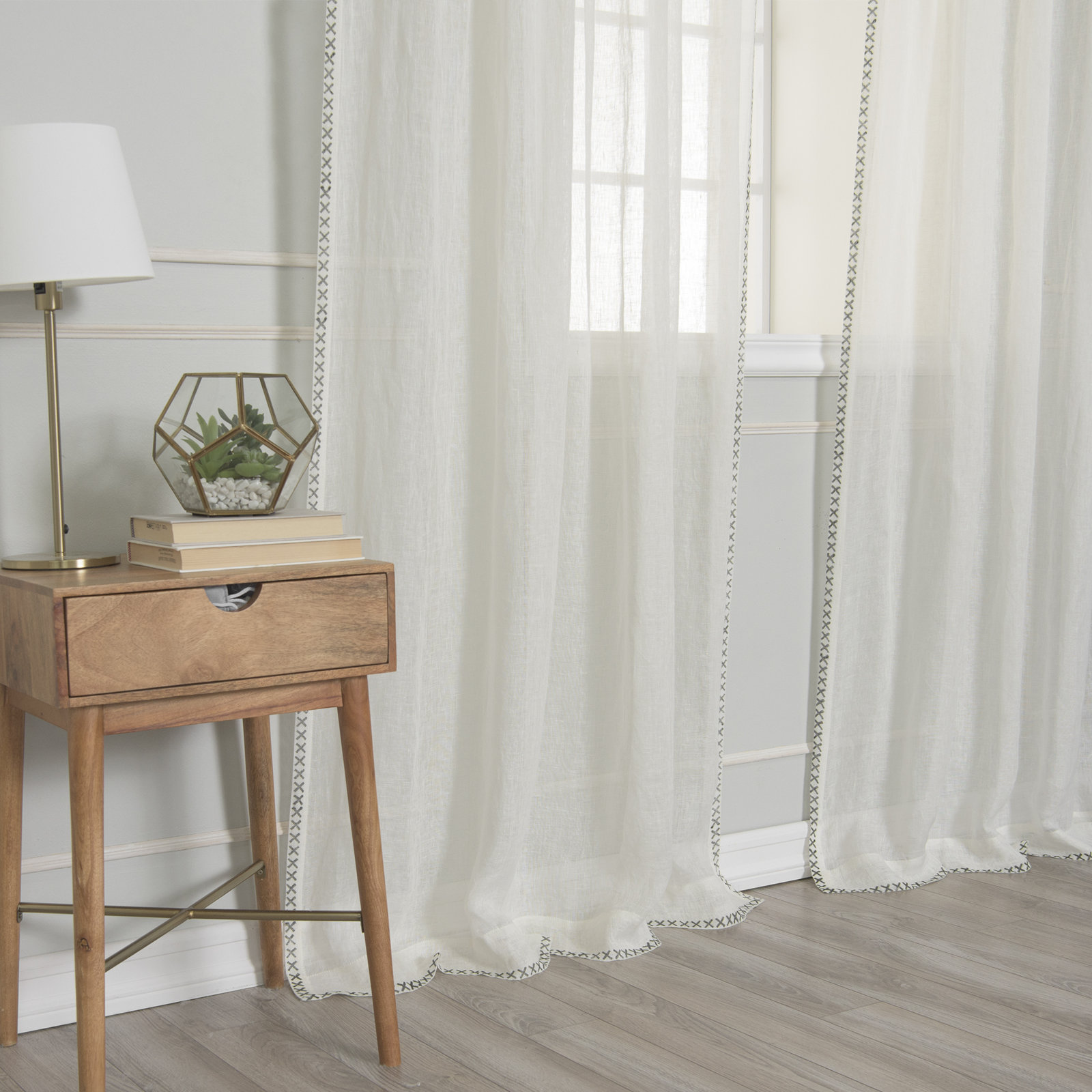 Stefan Sheer Linen Curtain