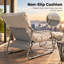 Méridienne de patio avec repose-pieds, ensemble de 2 fauteuils d'extérieur avec coussins épais-1246920656