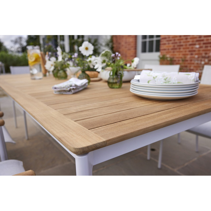Around Dining Table, 29" H x 85" W x 39" D, Arctic White