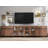 4 In 1 TV Stand For Tvs Up To 120 Inches, Modern Entertainment Center With Glass Doors And Metal Legs, TV Console With Adjustable Shelf-606291030