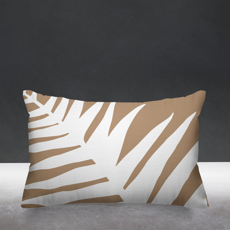 Housse et insert de coussin rectangulaire Fielding, Beige