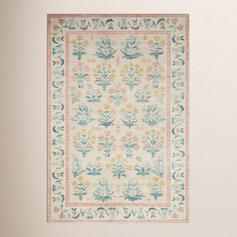 Rifle Paper Co. x Loloi Eden CloudPile, Tapis de couloir 2 pi x 5 pi