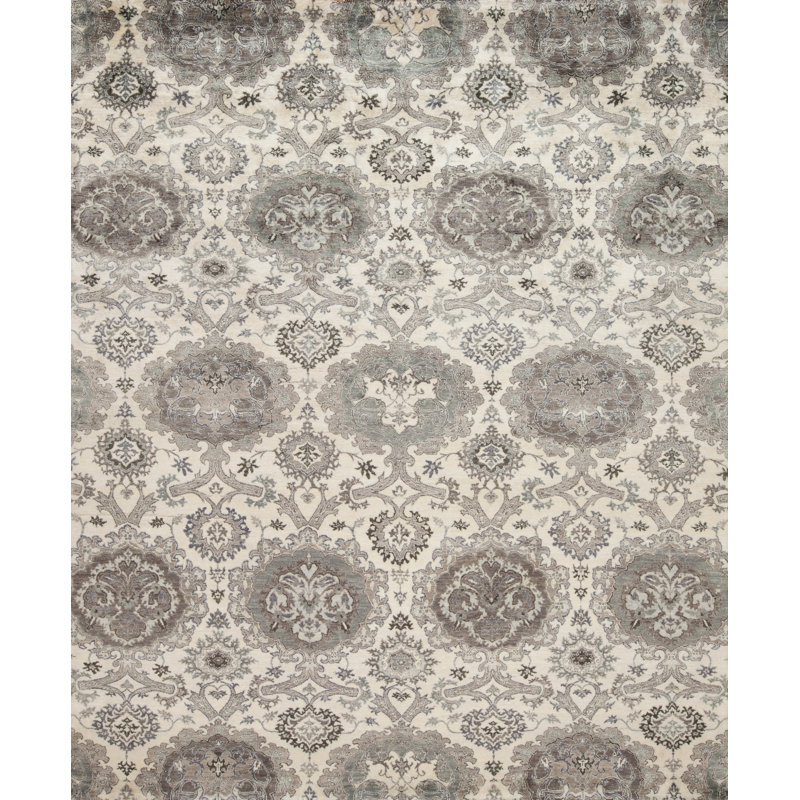 Tapis en laine noué à la main European, Rectangle 8 pi x 10 pi