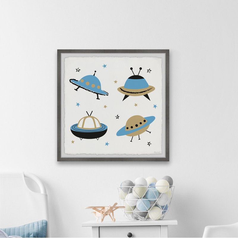 «Spaceship Adventure» de Filippo, reproduction d'art sur papier, H 12 po x l 12 po x P 1,5 po