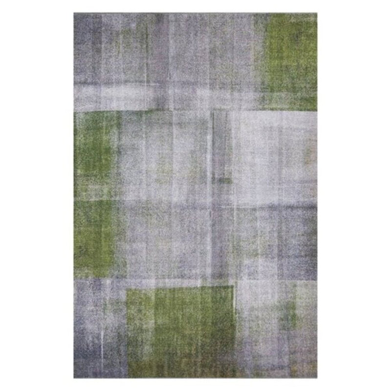 Premium Machine Washable Carpet, 4.6 x 6.2 Feet, 100% Polyester, 1850 g/m² | Pile Height: 0.2 Inches | Eco-Friendly Recycled Poly Cotton Underside | Perfect for Living Room, Bedroom, and High-Traffic Areas