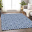 Tapis bleu en tweedy lavable à la machine Premium-455660069