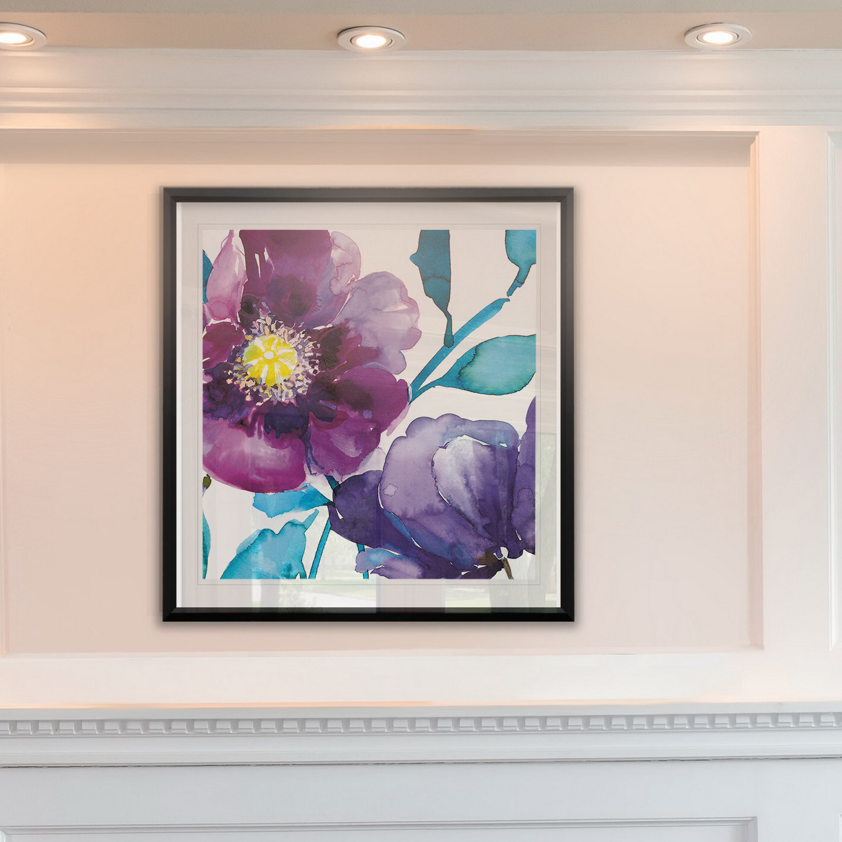 Winston Porter Royal Blooms II - Picture Frame Print | Wayfair
