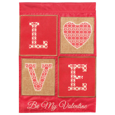 Drapeau de jardin en polyester 18 x 13 po Cristiona