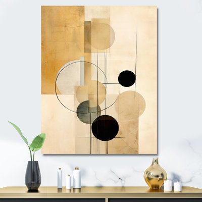 Beige géométrie en mouvement VI