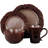 Jett Stoneware Dinnerware Set 16 Piece - Service for 4