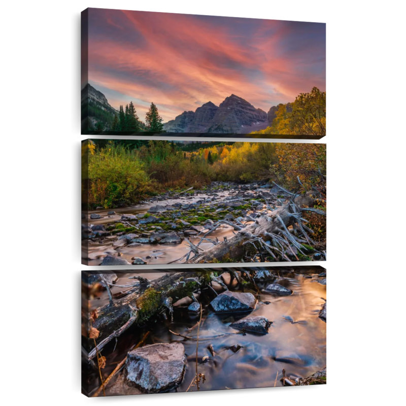 Ruisseau près de Maroon Bells, H 57 po x l 36 po