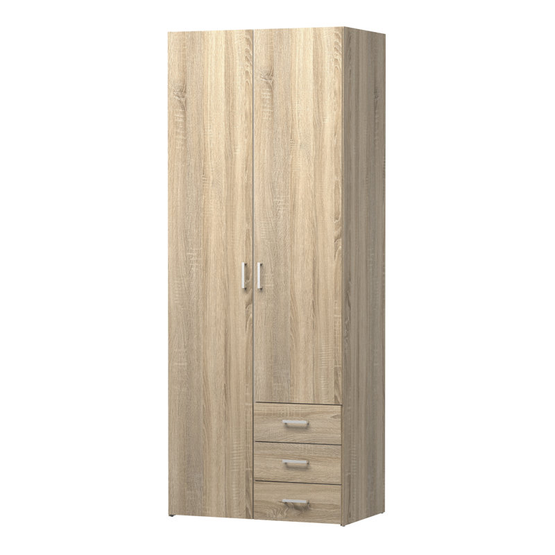 Orval 2 Door Wardrobe, Oak