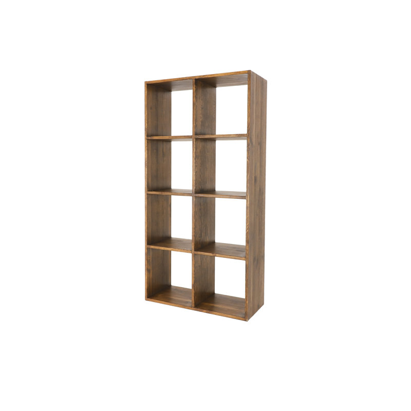 Cerny 192cm H x 40cm W Solid Wood Cube Bookcase