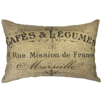  Cafe Linen Lumbar Pillow