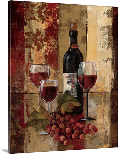Wine And Graffiti " Graffiti And Wine II " by Silvia Vassileva Fleur De Lis Living 