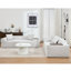 Ensemble 2 pièces gris - Canapé 3 places avec assise rembourrée épaisse et table d'appoint en tissu bouclé pour la maison, canapés gris