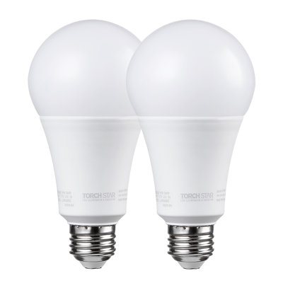 A21 LED Light Bulbs, CRI 90+, Dimmable, 1600 Lumens, 2700K Soft White, UL & ES Listed， E26 Base
