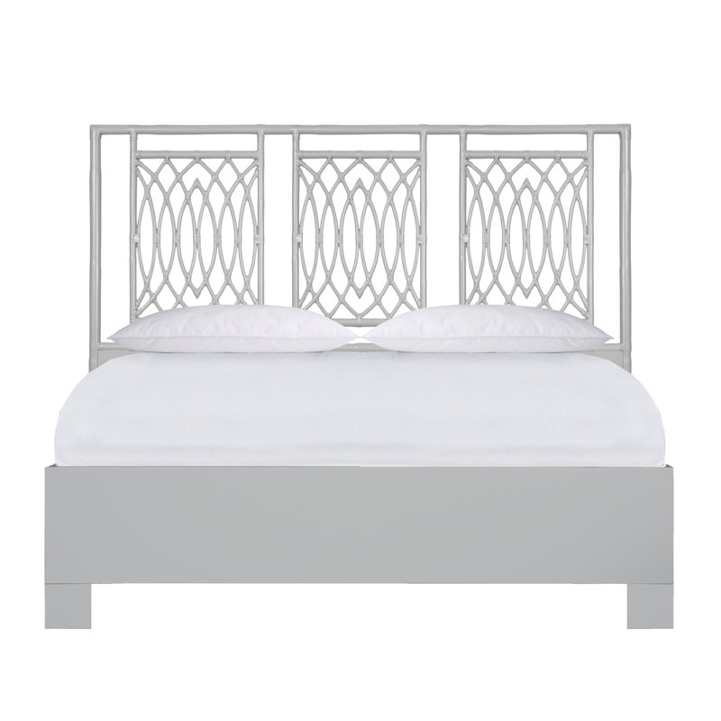 Haskins Platform Bed, King, Gray