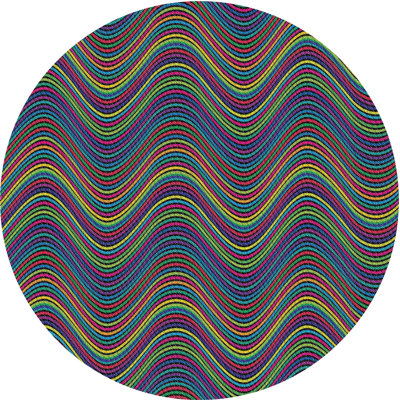 Tapis décoratif bleu Pursley
