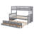 Janada Kids Twin Over Full Bunk Bed with Trundle with Drawers-435394146