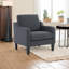 Upholstered Linen Blend Armchair