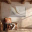 Toile en marbre beige doré, art mural crème abstrait - impression de texture fluide de luxe, décor neutre glamour pour salon moderne-1714801566