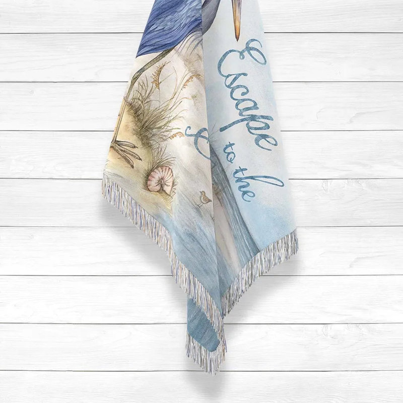  100% Cotton Throw, 80" W x 60" L