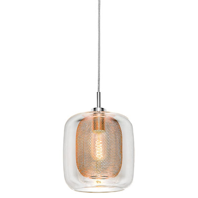 Hermione 1 - Light Chrome Single Pendant