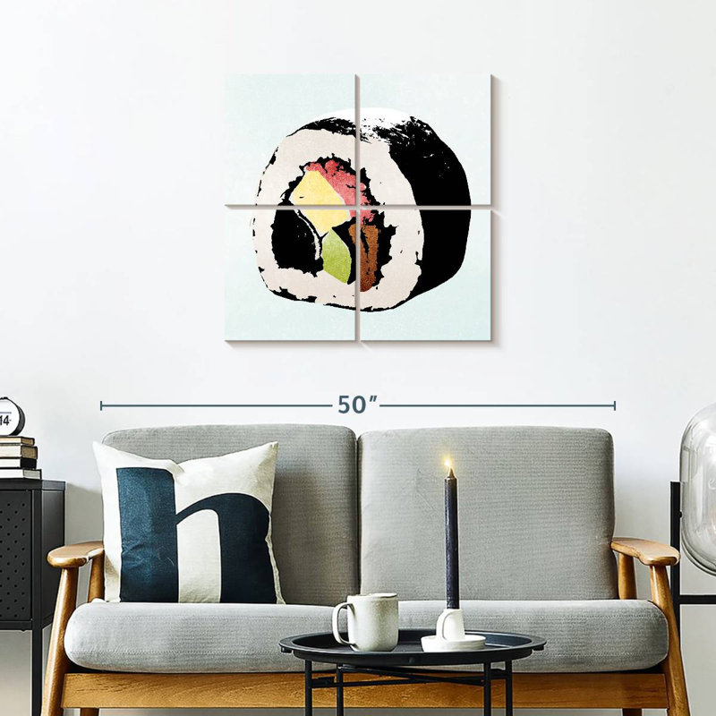 Yarlin style de sushi I, H 26 po x l 26 po