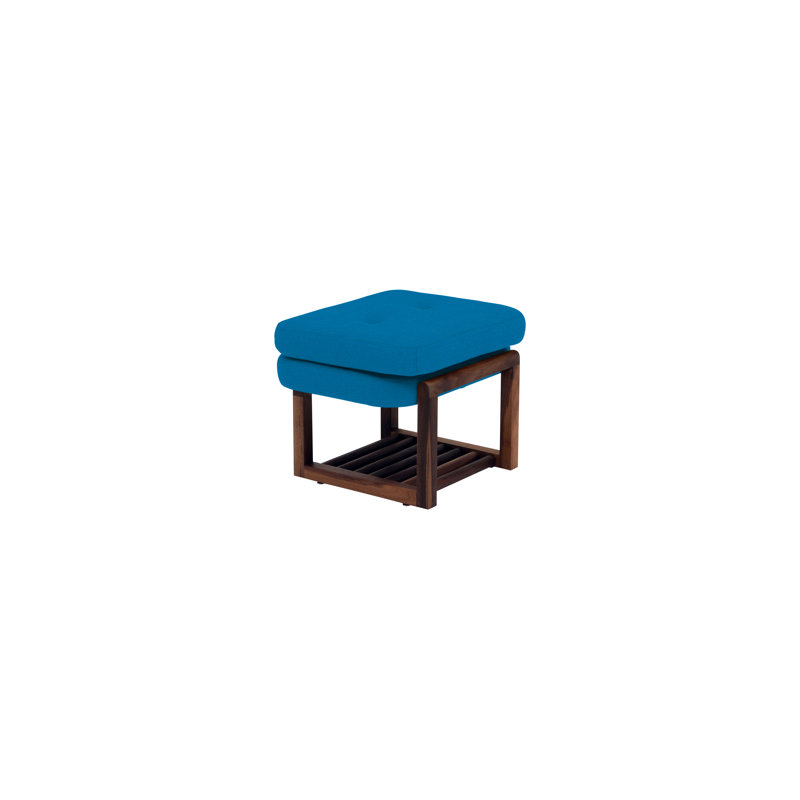 Melinda Upholstered Storage Bench, 18" H x 24" W x 22" D, Turquoise