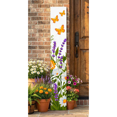 Butterfly Garden Porch Leaner,  47" x 7.25"