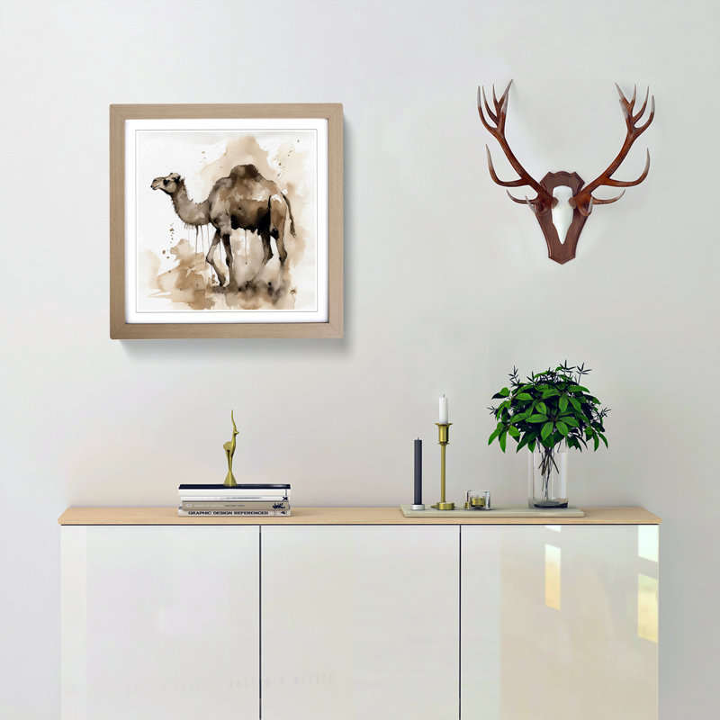 Single Picture Frame Print on Wood, Oak
