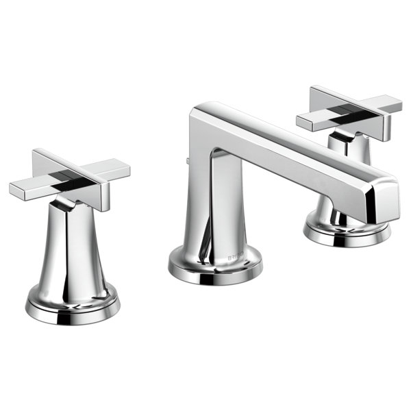 Levoir® Two-Handle Wall Mount Lavatory Faucet, Luxe Gold, High Cross Handle, 1.5